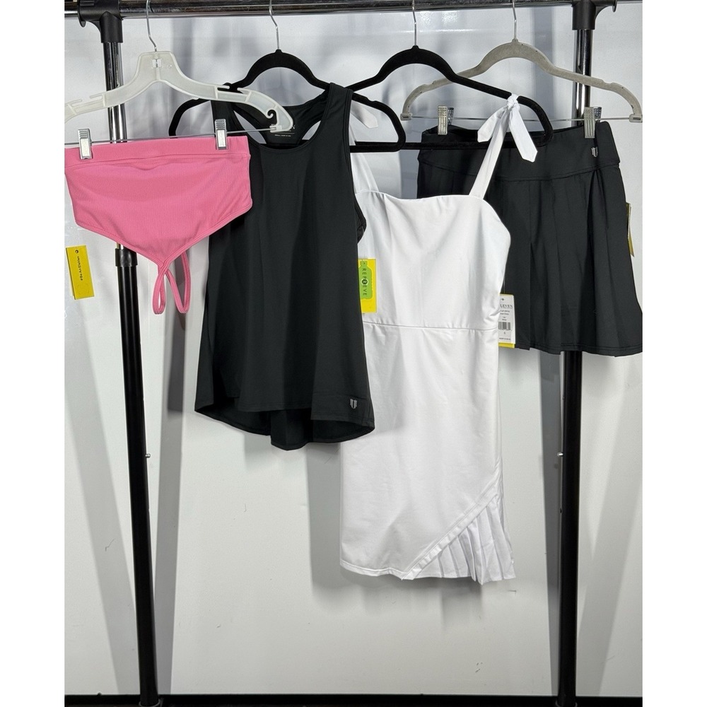 NEW Womens Eleven By Venus Williams Bundle/Lot Size Small - Dress/Skort/Tank/Bra